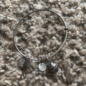 Alex & Ani cupcake charm bracelet